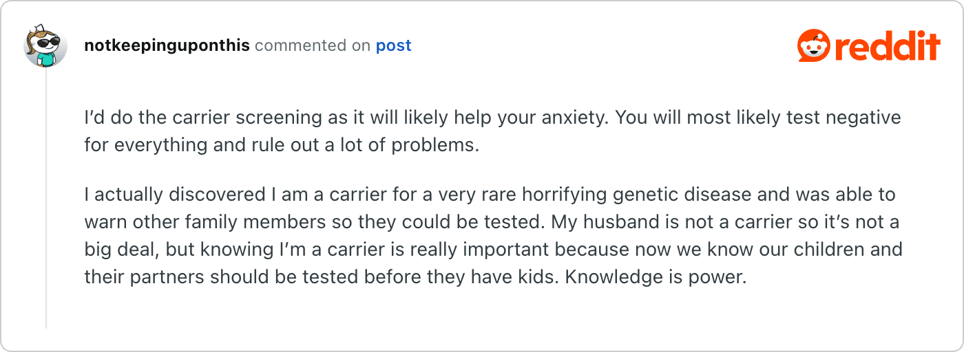 Post on Reddit