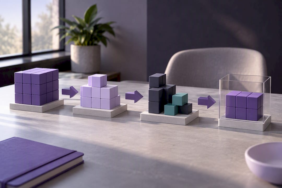 Illustration of stock reconciliation stages