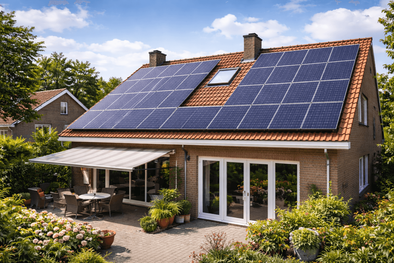 two people looking at a tablet and smiling
