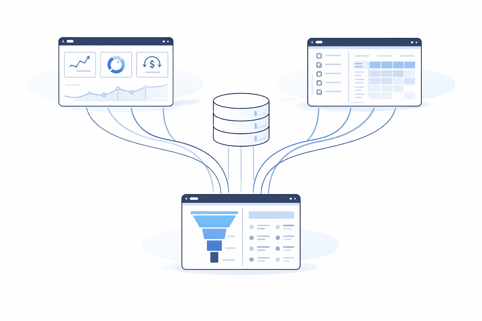 Illkustratie van elke rol