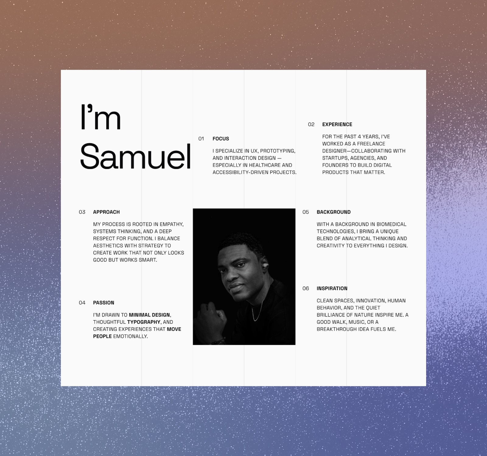Sumo – Minimal Portfolio Template