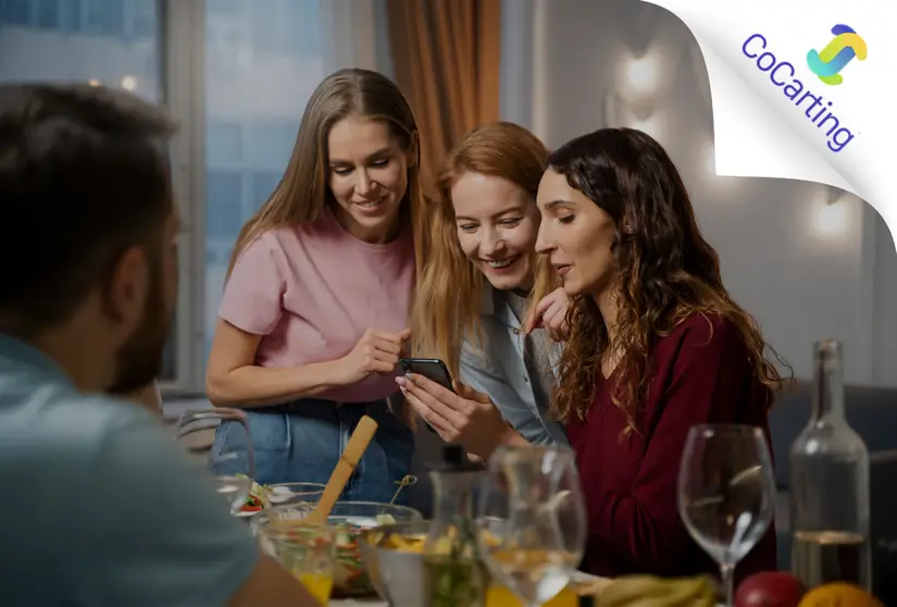 Coozmoo client and Lily Meng,