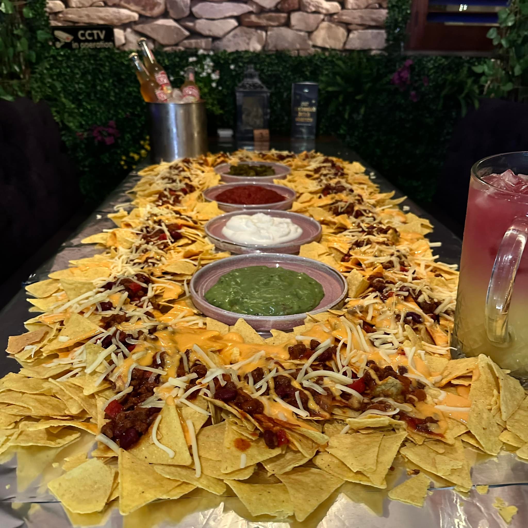a couple of drinks sitting on top of a table