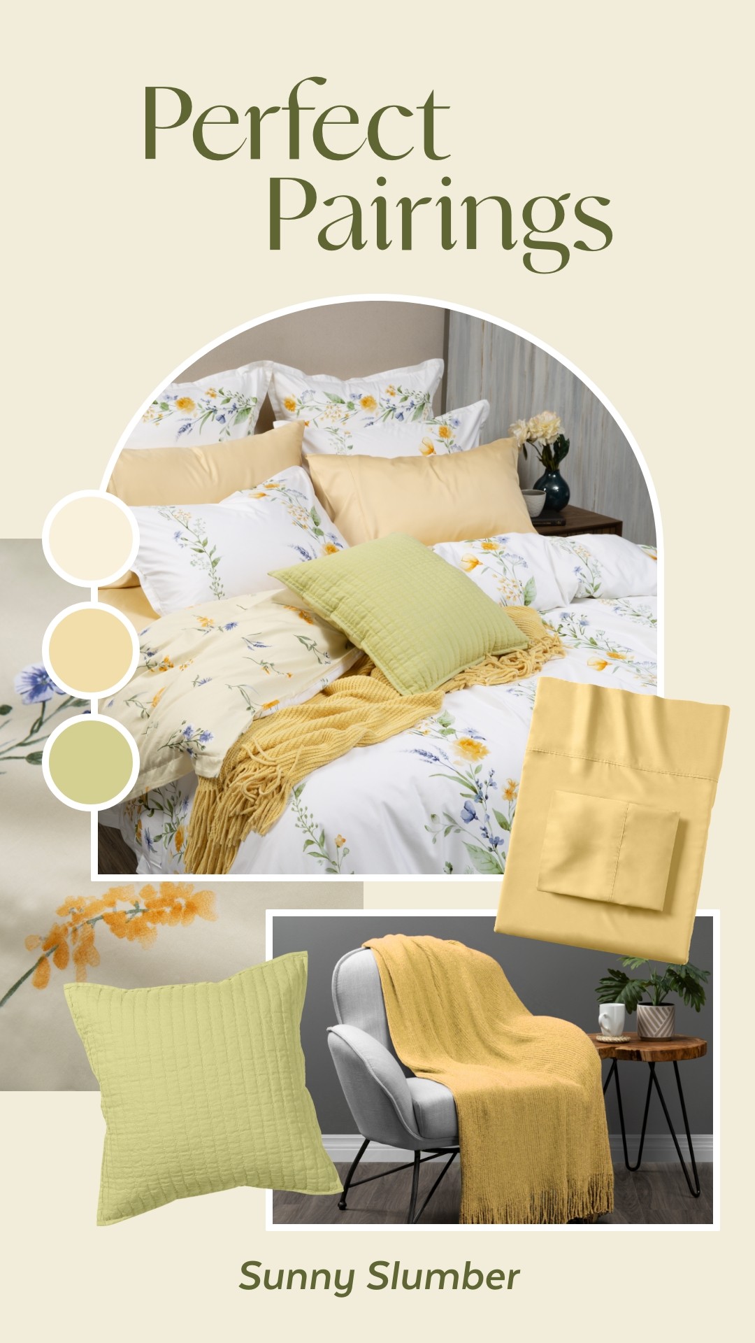Pinterest moodboard post for QE Home featuring Vallandra Collection