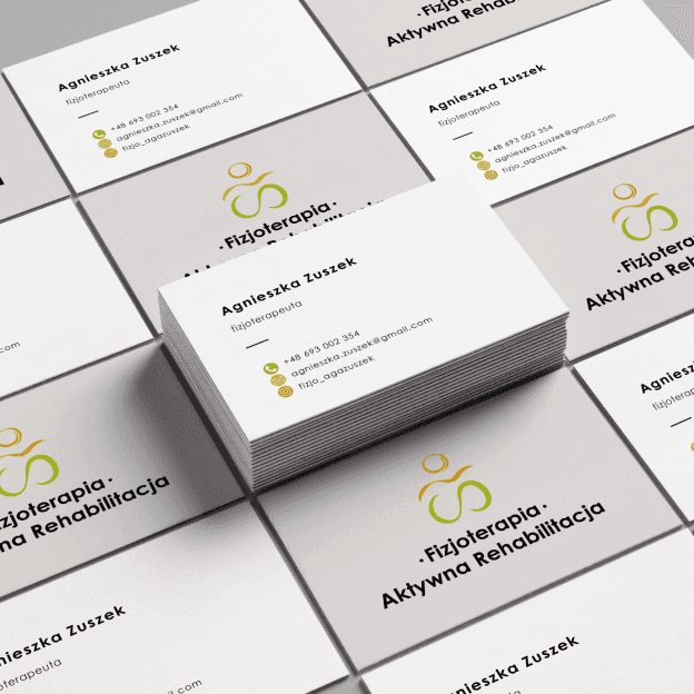 Logo on a business card.