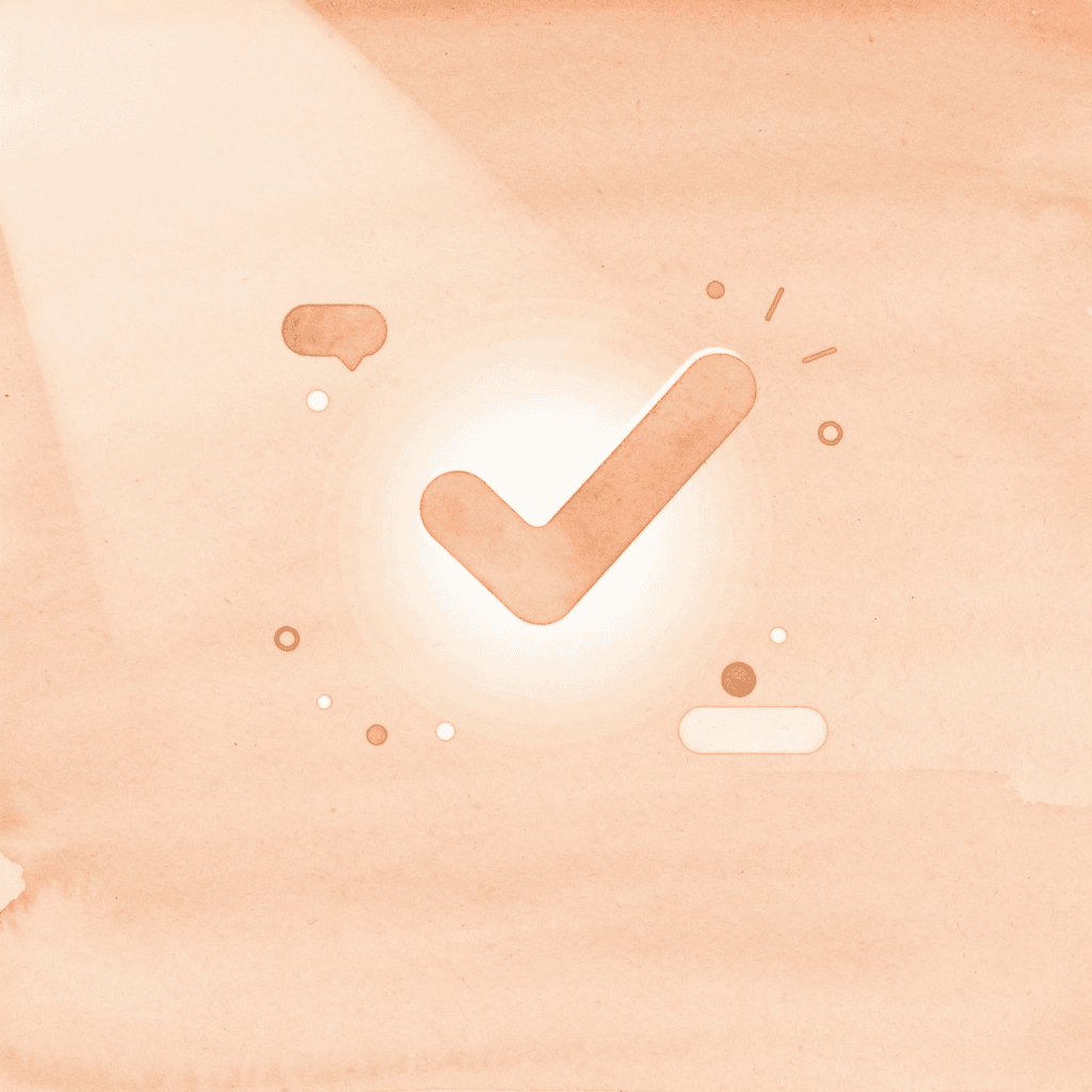 Checkmark icon representing that SEO content writing still works