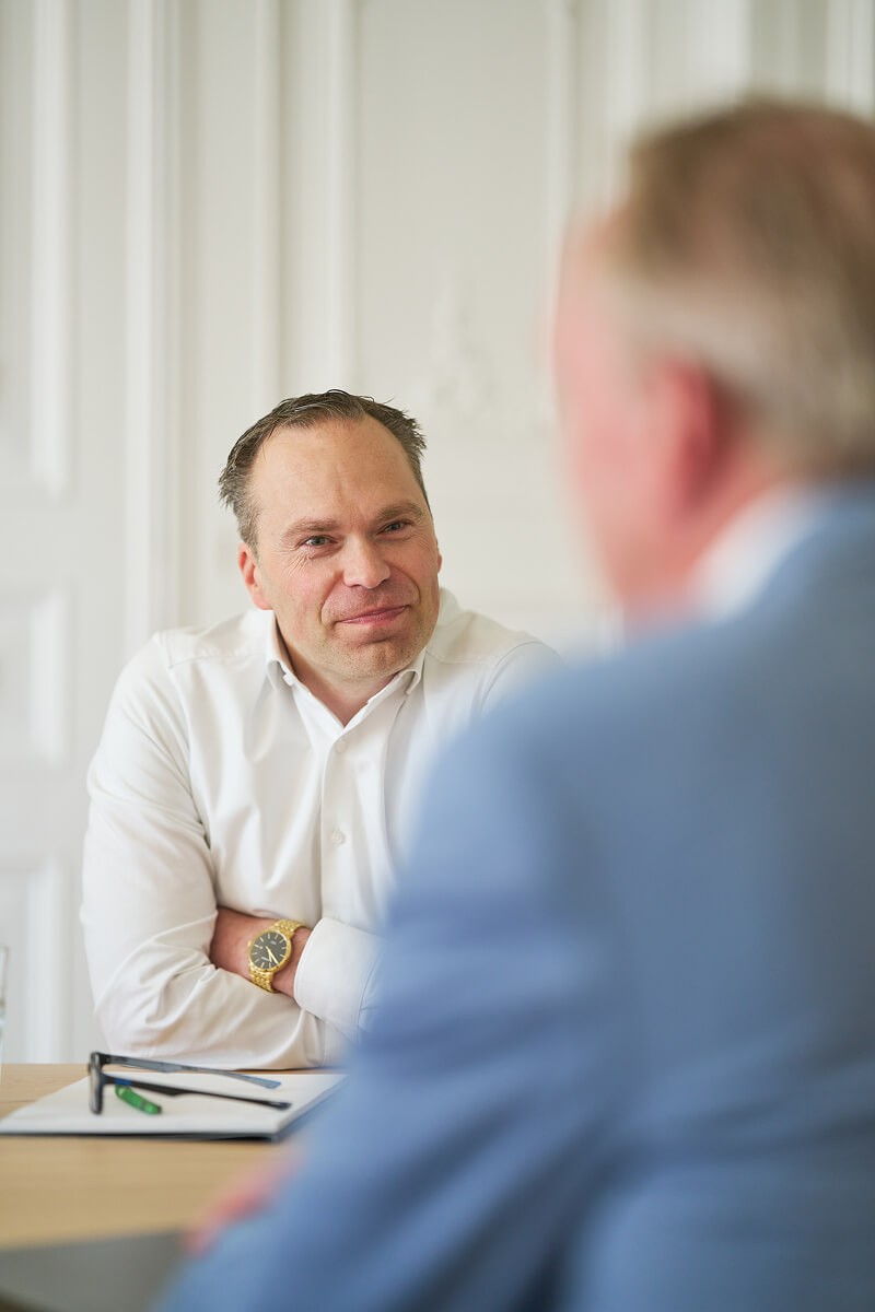 marting en herman aan tafel