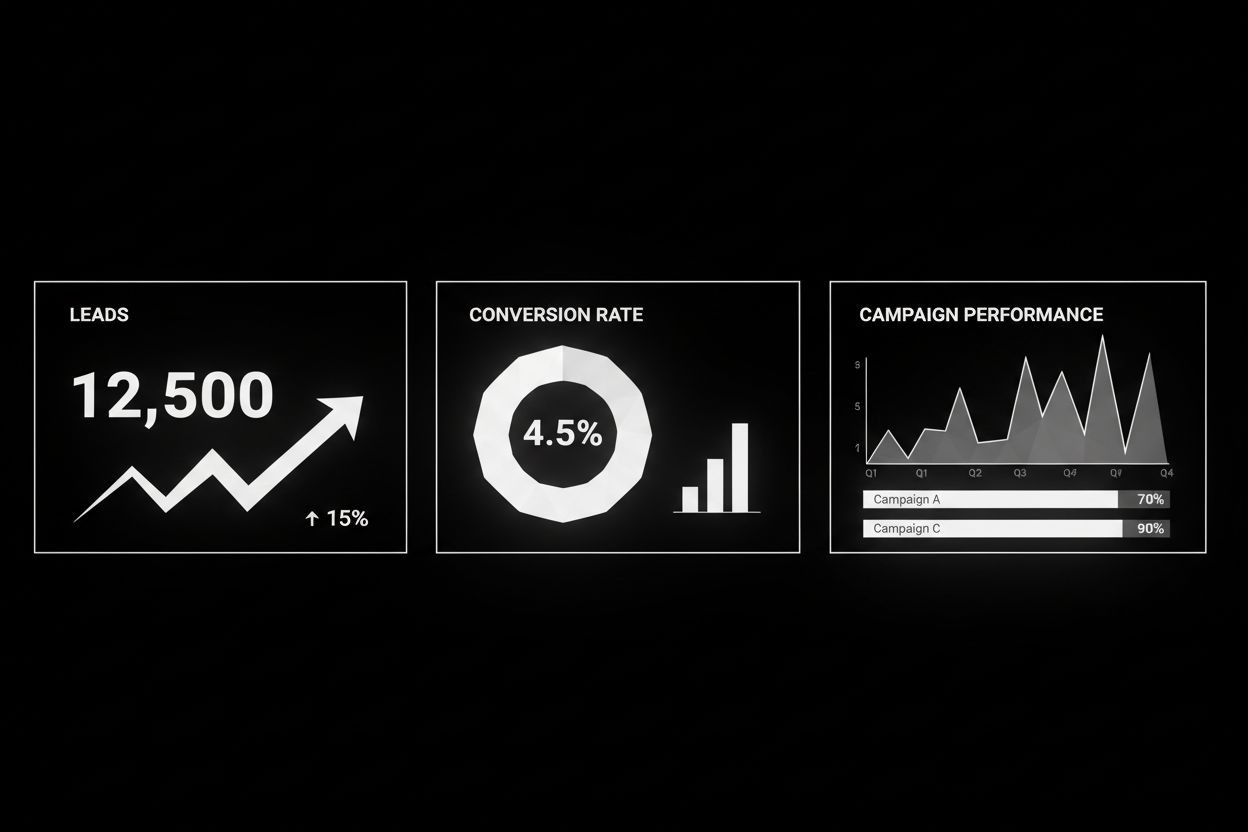 A marketing dashboard