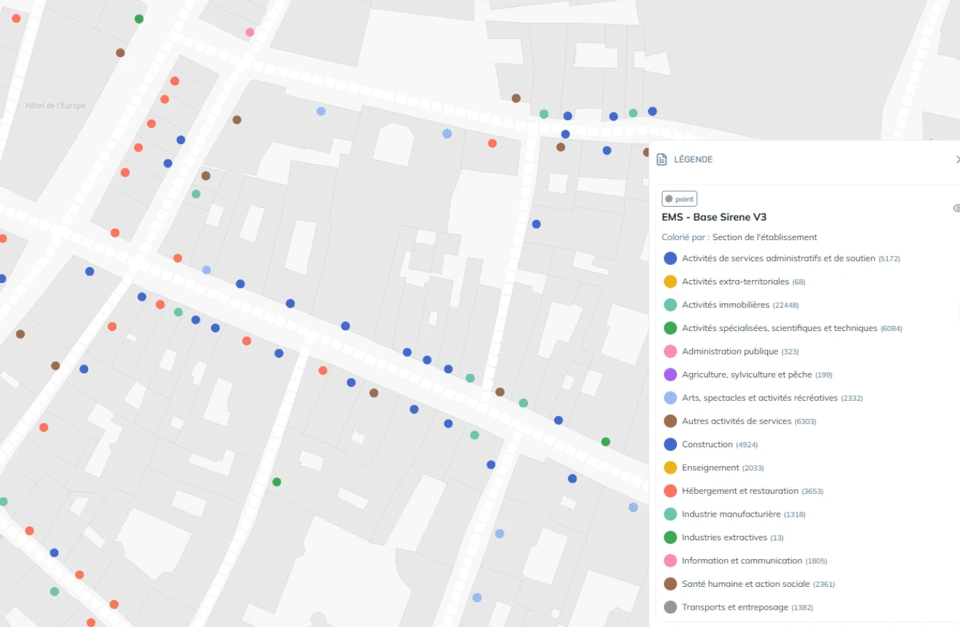 positionnement - enseigne par activité 
