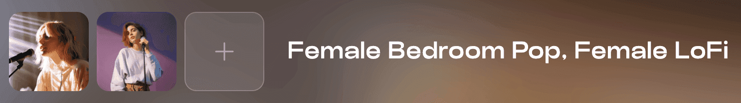 The Female Bedroom Pop and Female LoFi voice models selected