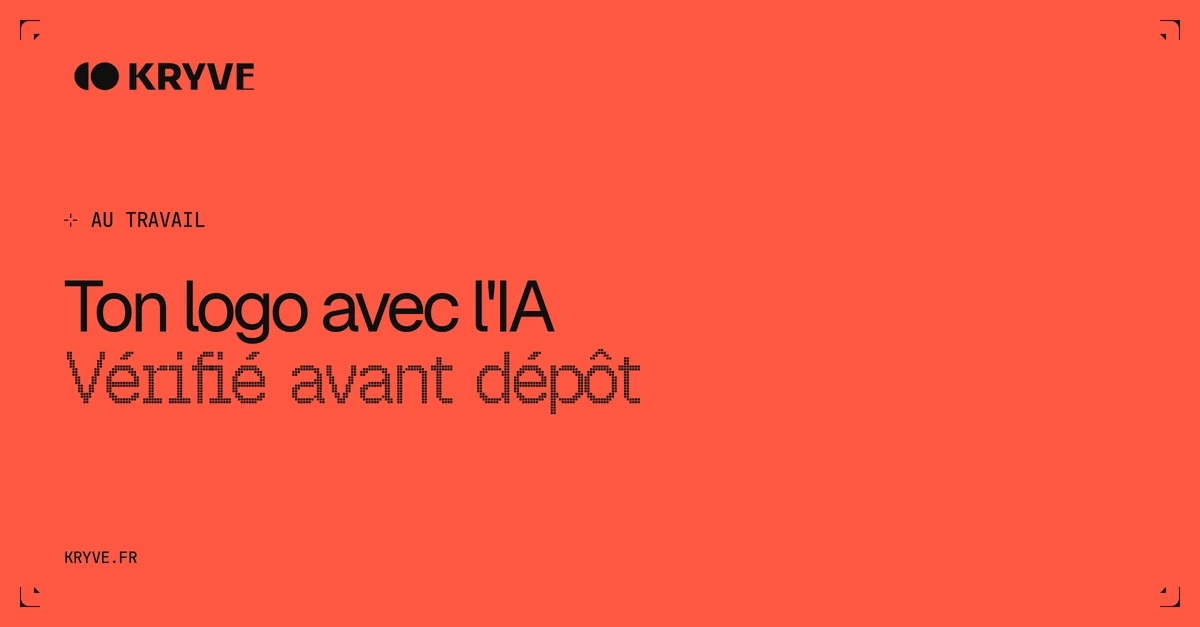 Ton logo avec l'IA, vérifié avant dépôt : couverture Kryve