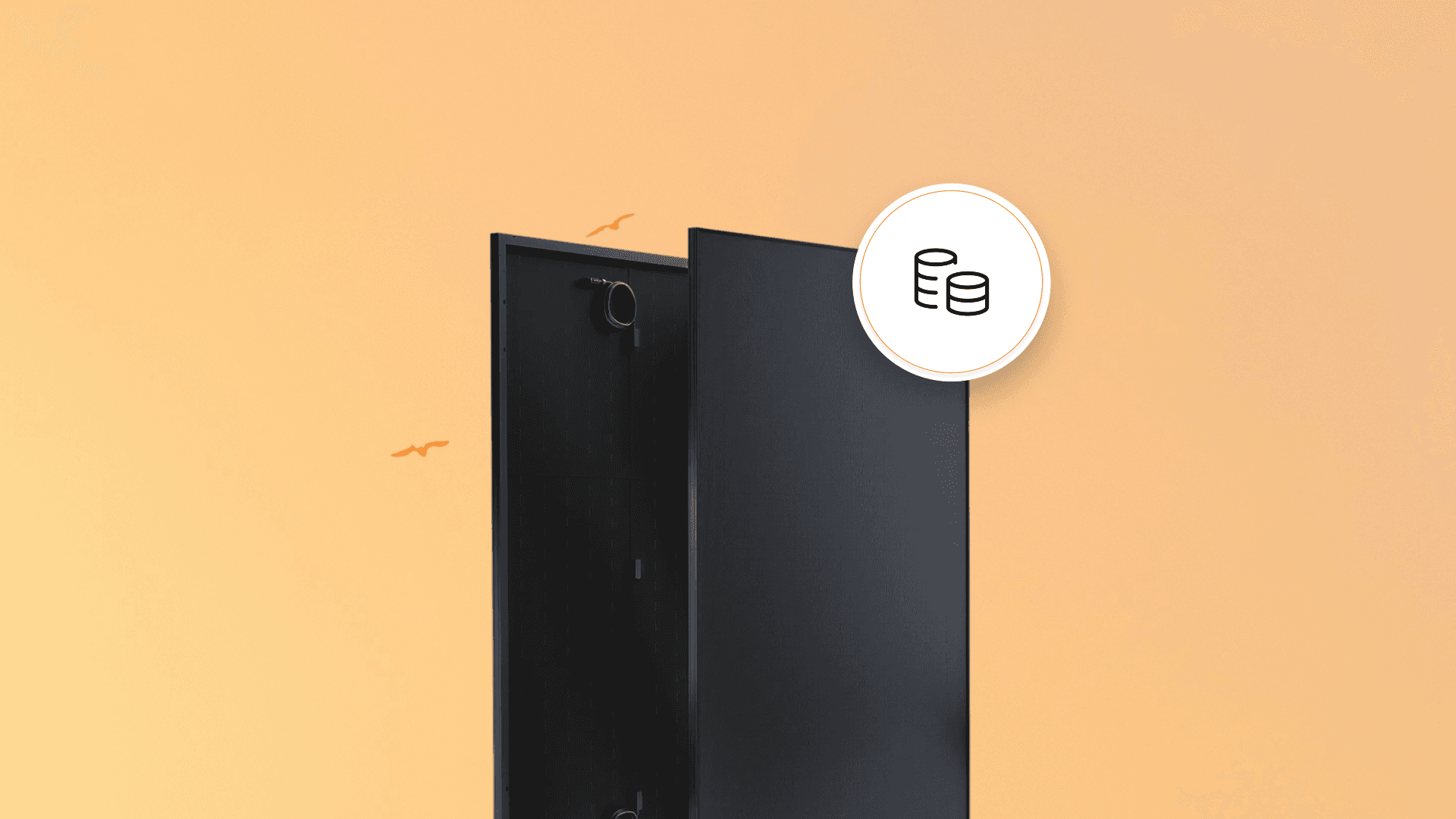 Solarmodul mit Euro-Münze, symbolisiert Kosteneinsparung und Energieeffizienz in der Solarstromerzeugung.