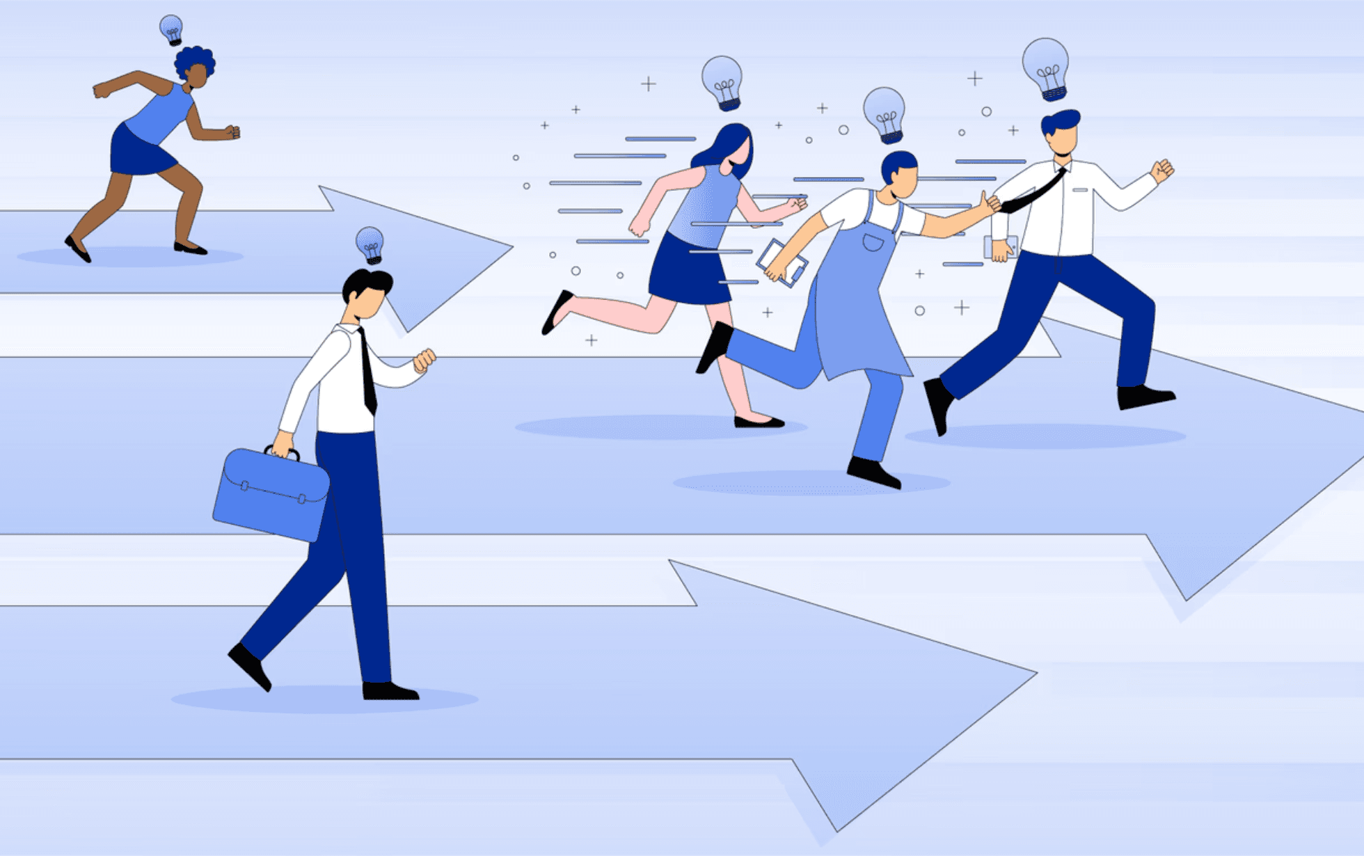 Employees from all departments driving innovation for competitive advantage
