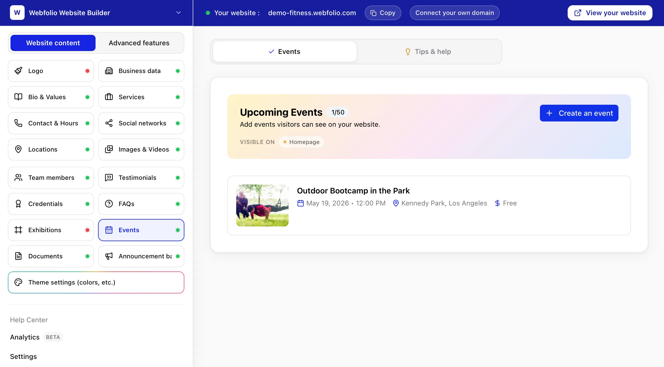 App screenshot