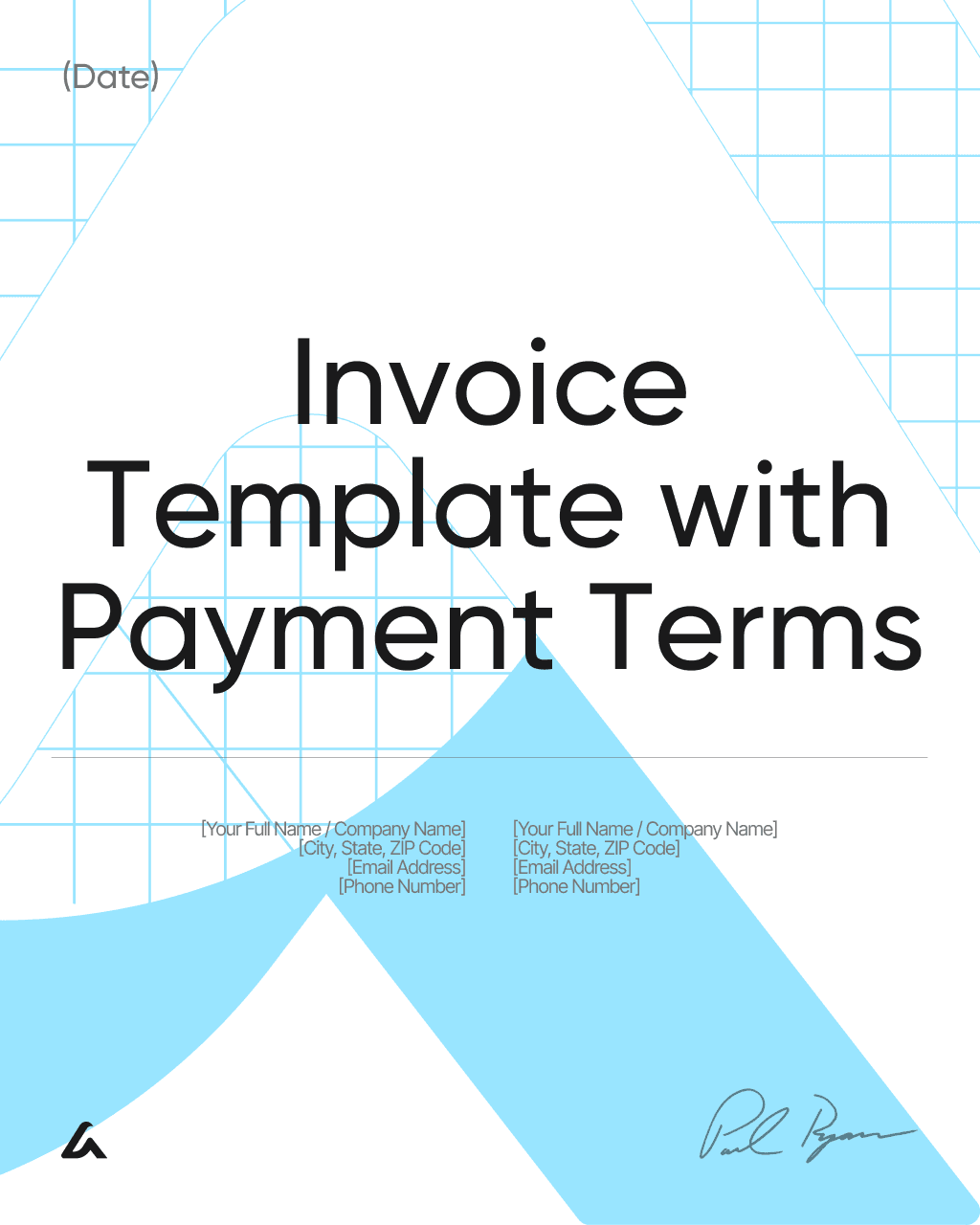 Invoice Template with Payment Terms