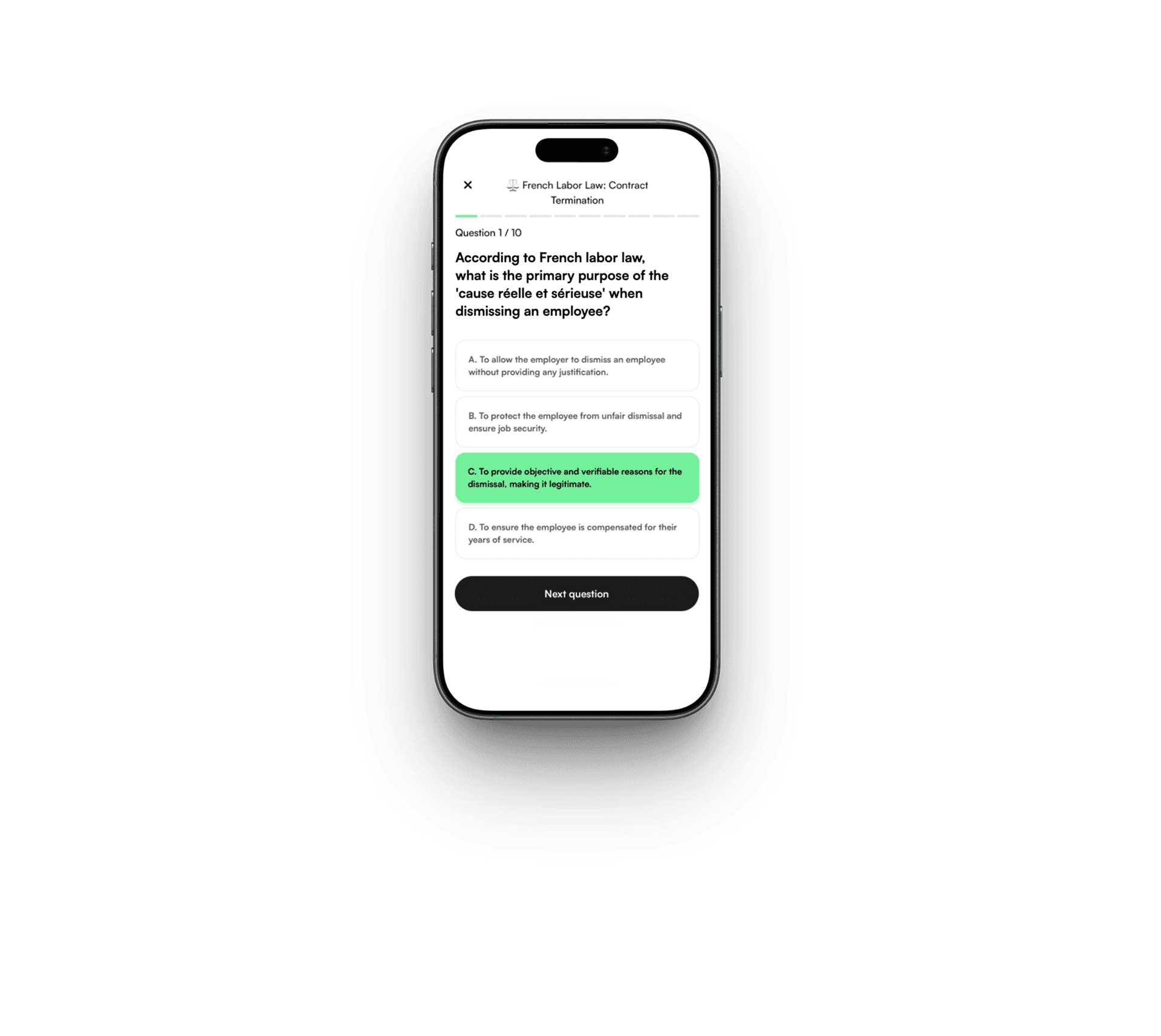 Koro AI is the app that generates flashcards and quizzes from your courses.