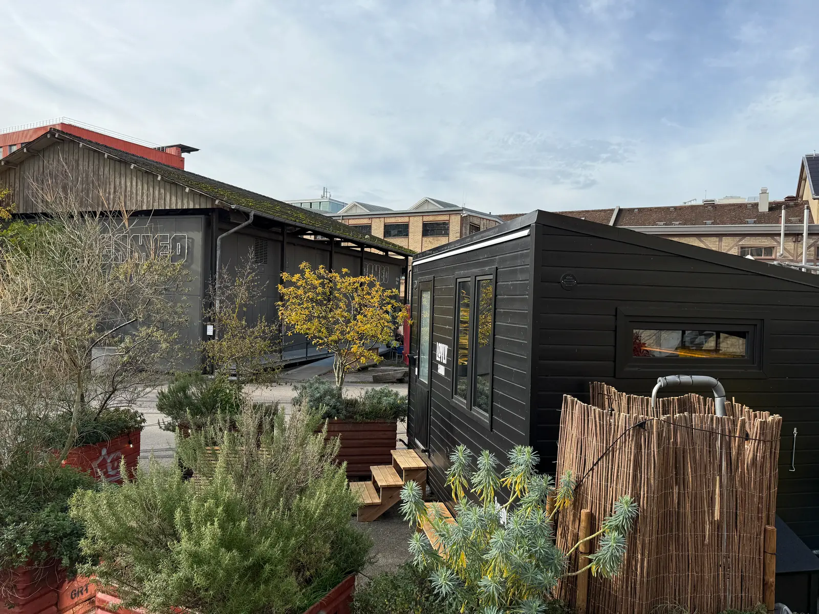 Sicht auf den Lagerplatz in Winterthur