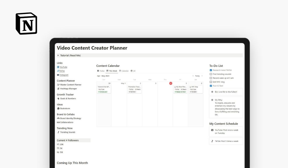 10 Best Notion Social Media Content Planner Templates