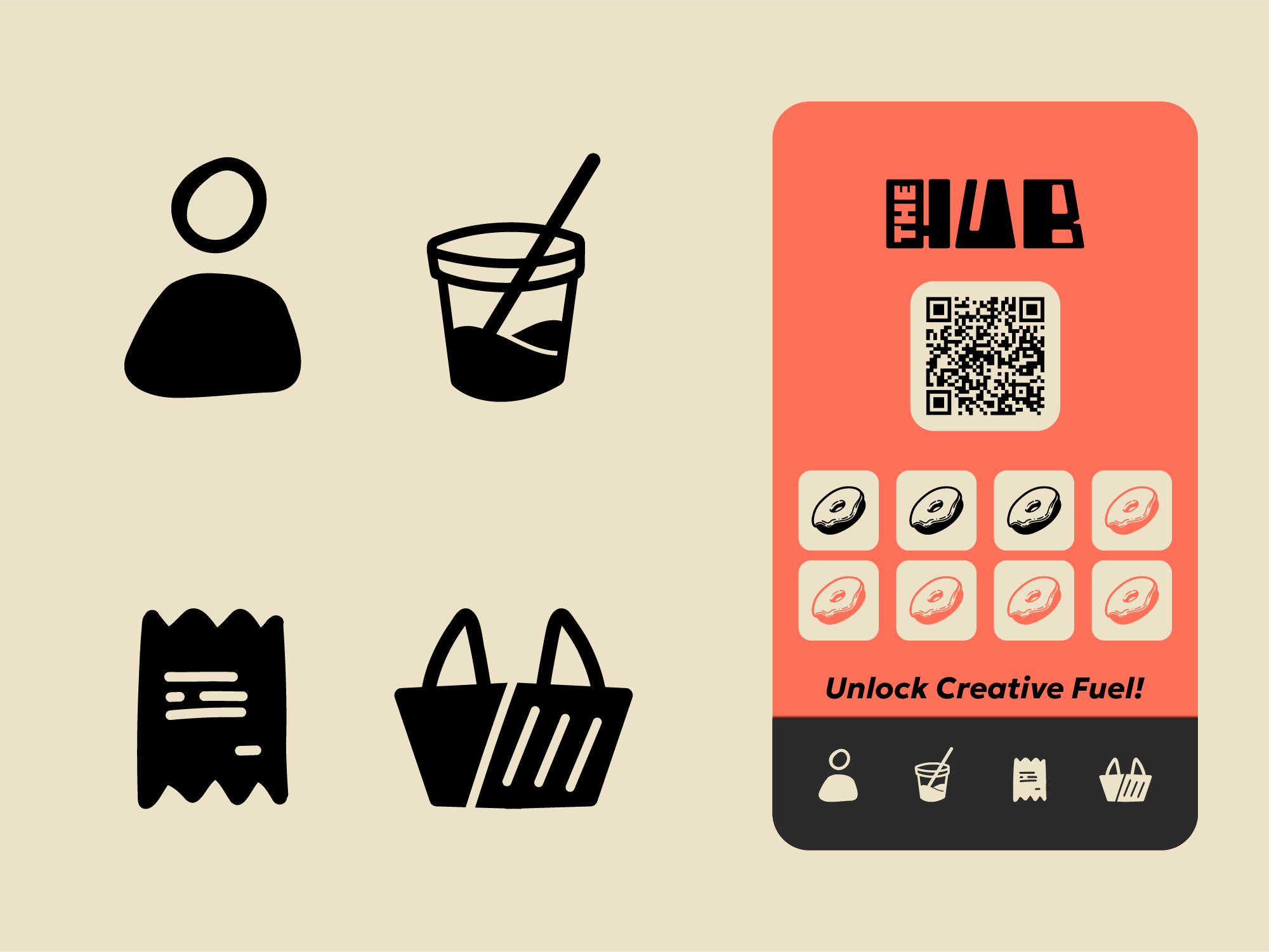 The Hub. Brand design project delivery app.