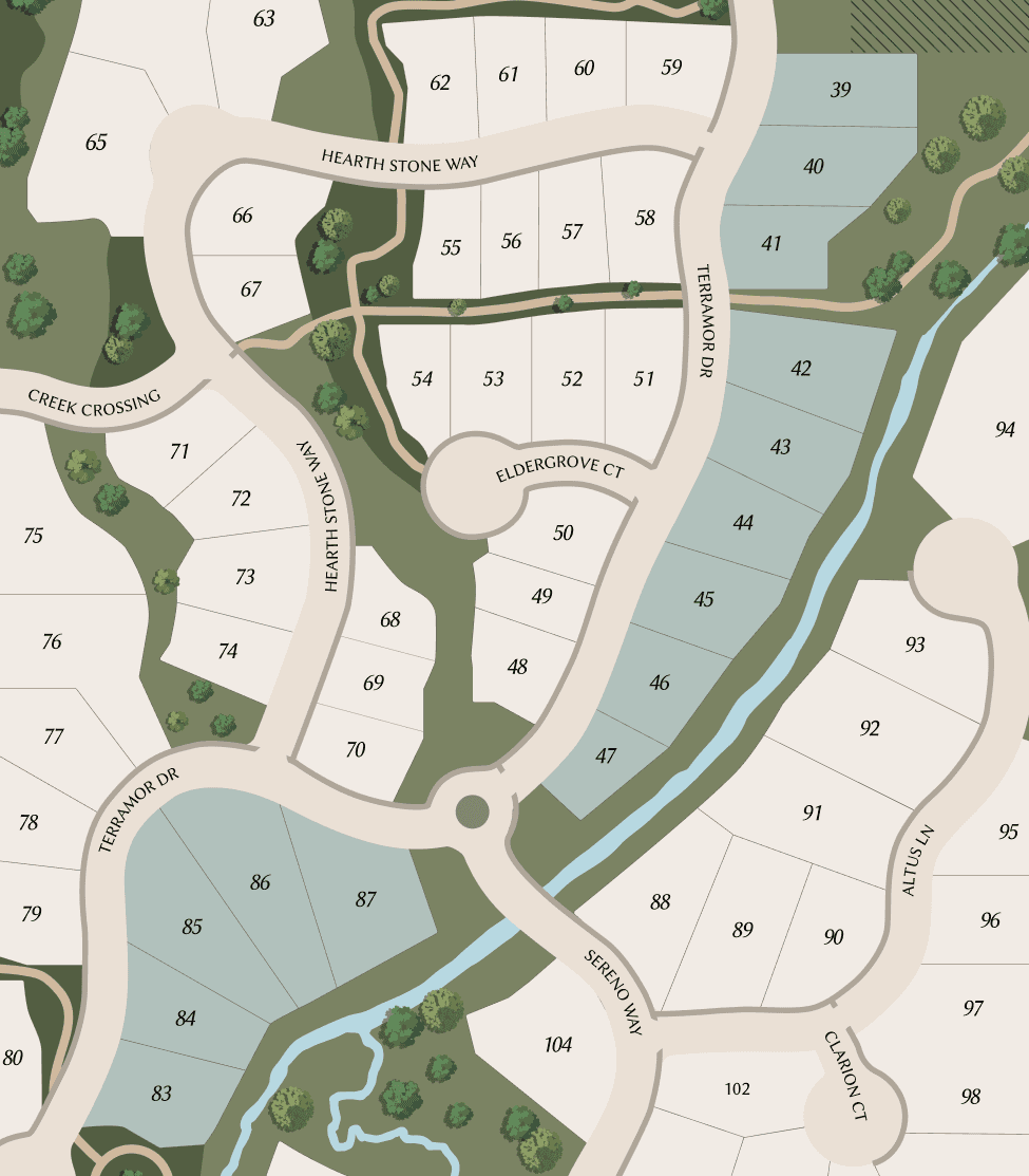 The Creek map