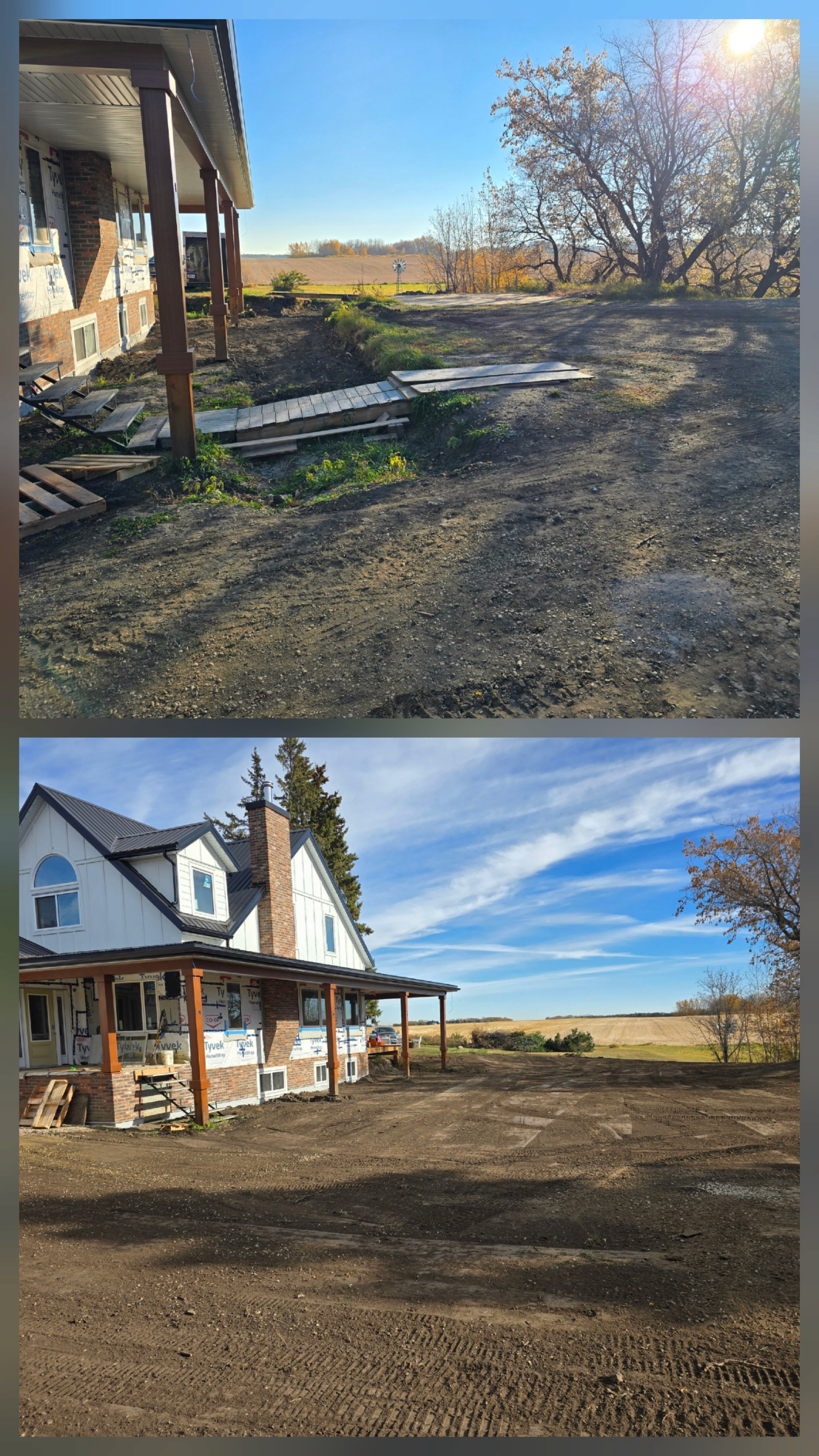 Rough Grading around a house