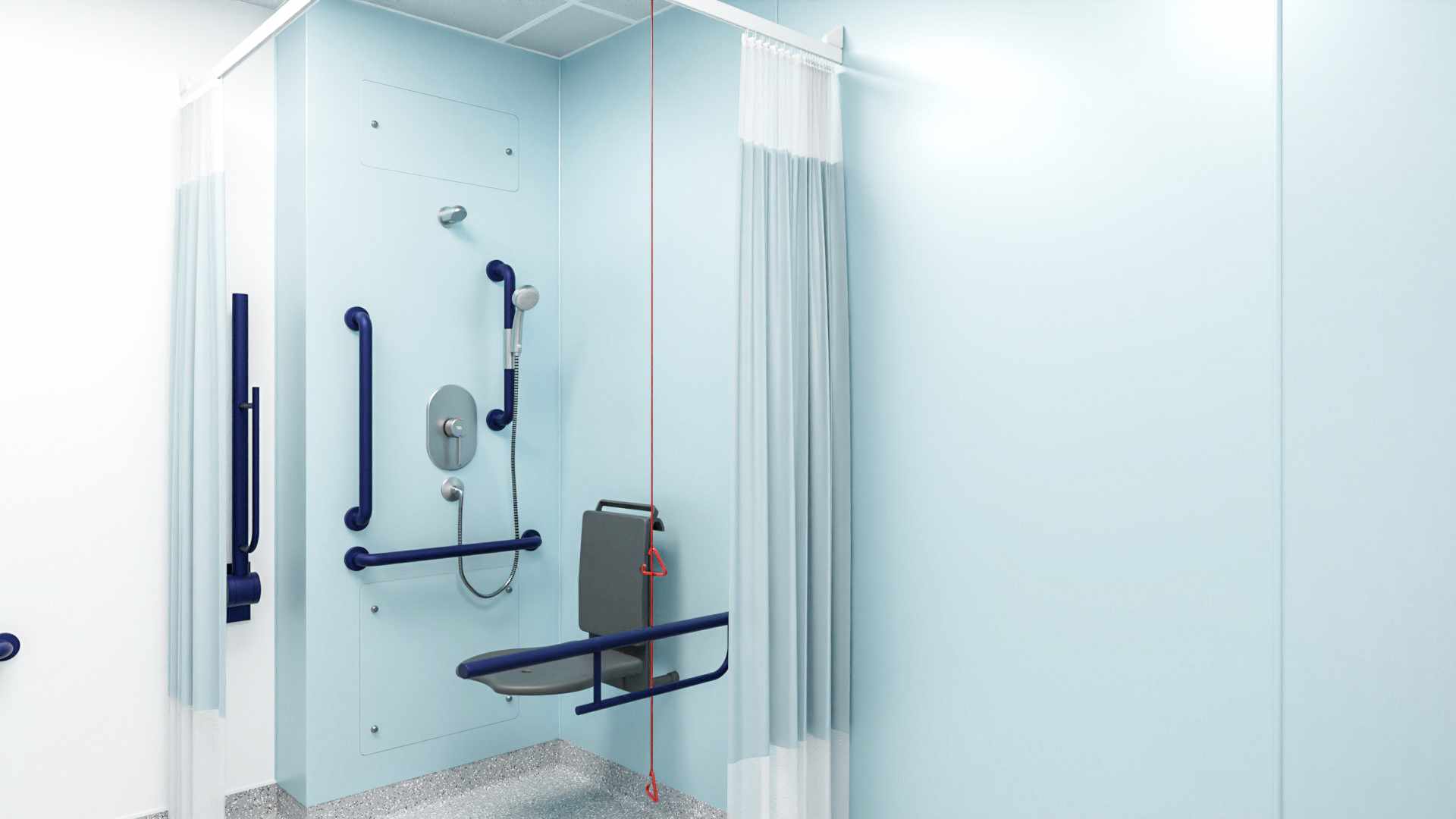 Accessible washing integrated plumbing systems