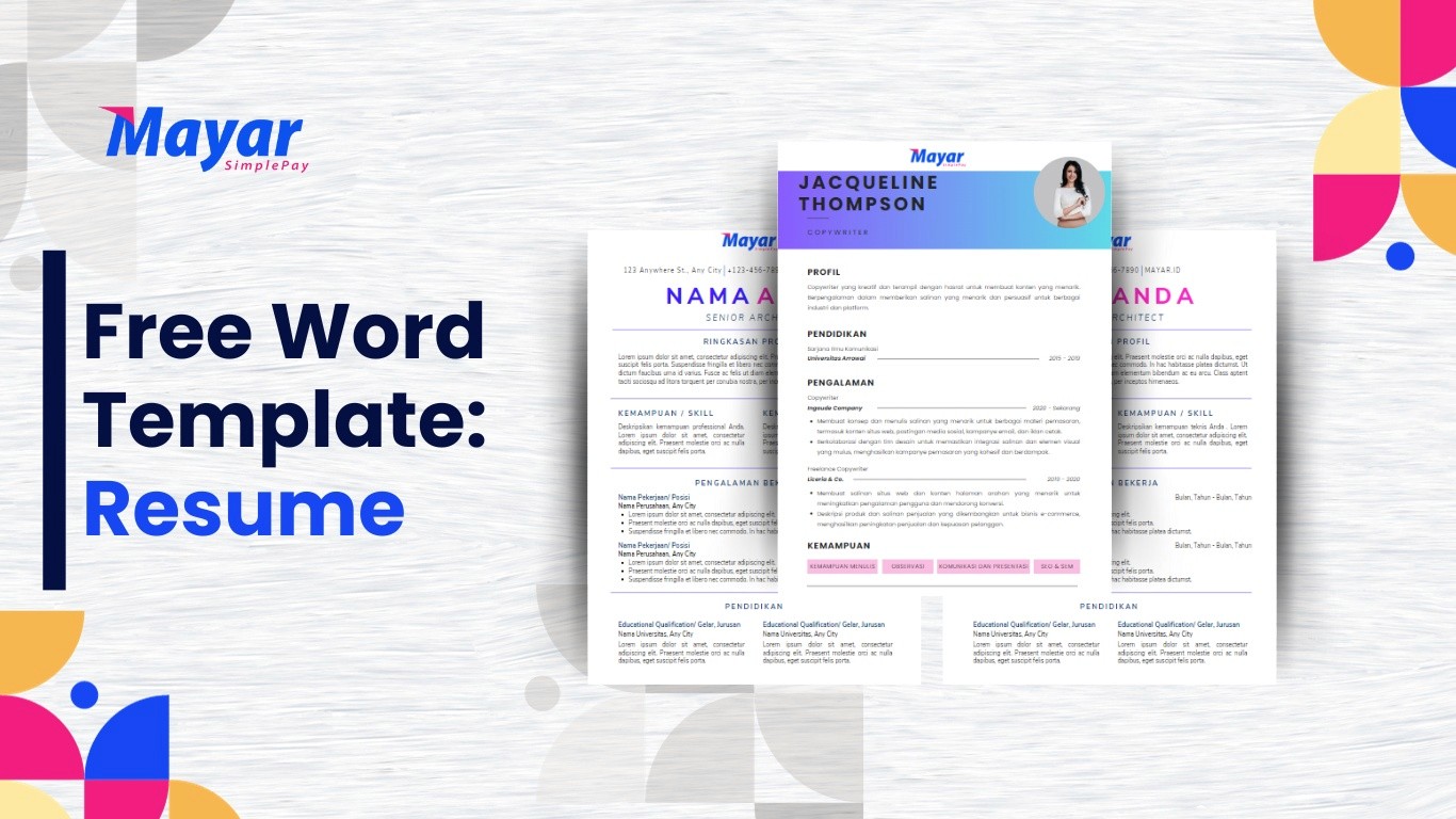 template cv resume gratis microsoft word