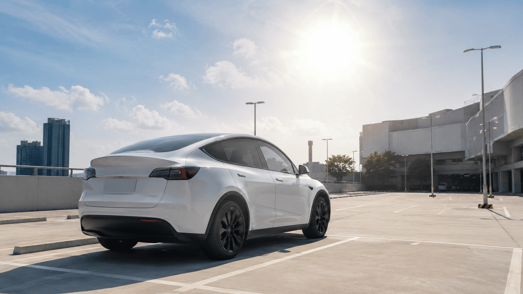 Bangkok Tesla Model Y Juniper Model 3 Highland hot weather outdoor parking Thailand