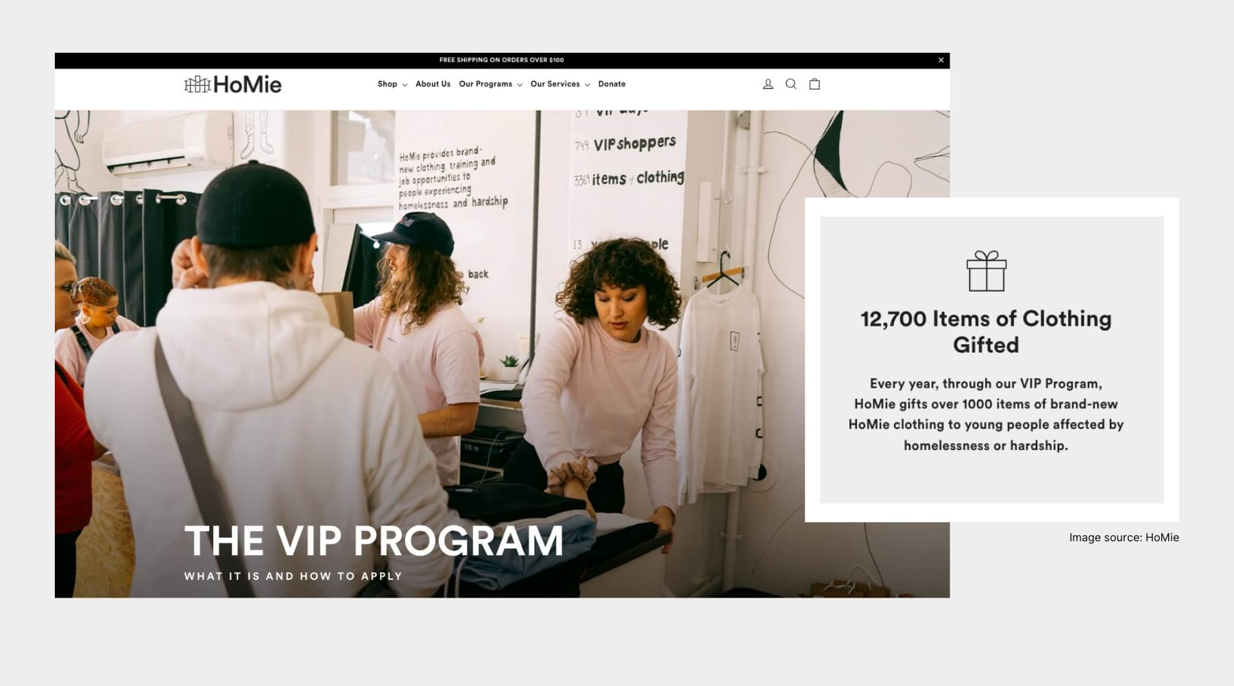 HoMie - The VIP Program