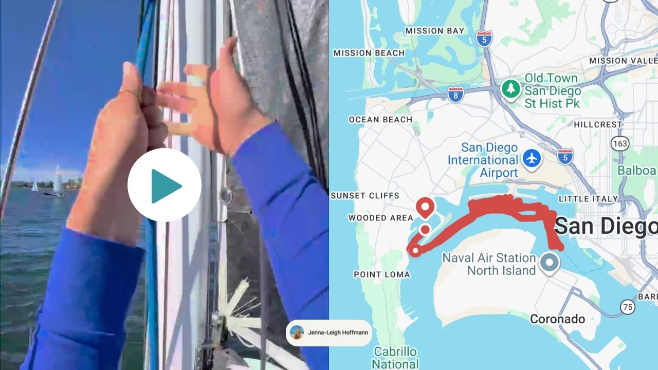 SeaPeople user taking part in the Race Day in San Diego Harbor