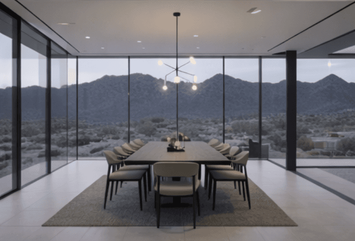 seating area for Modern house in California desert
