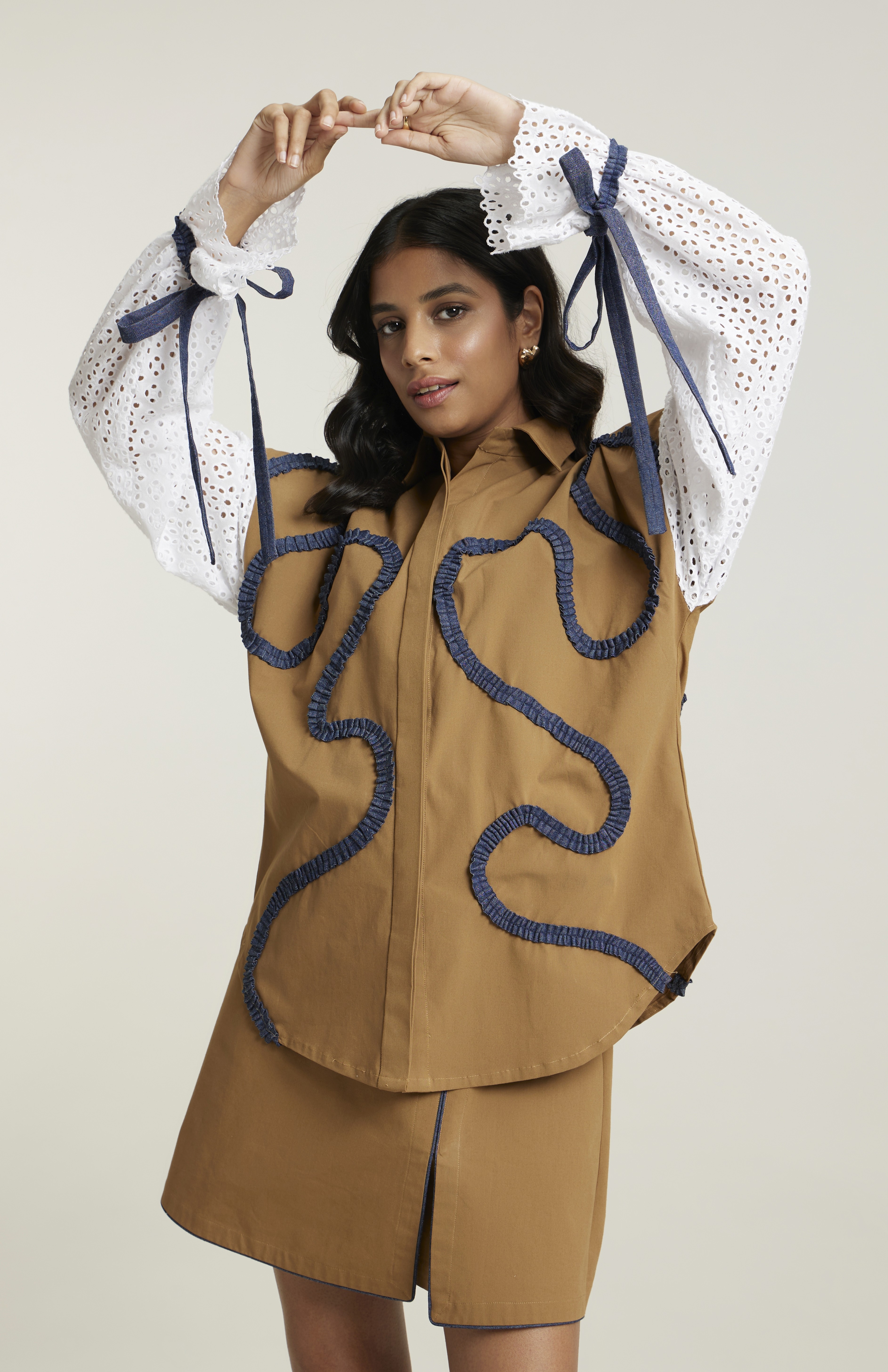 Friends laughing and posing inside a car