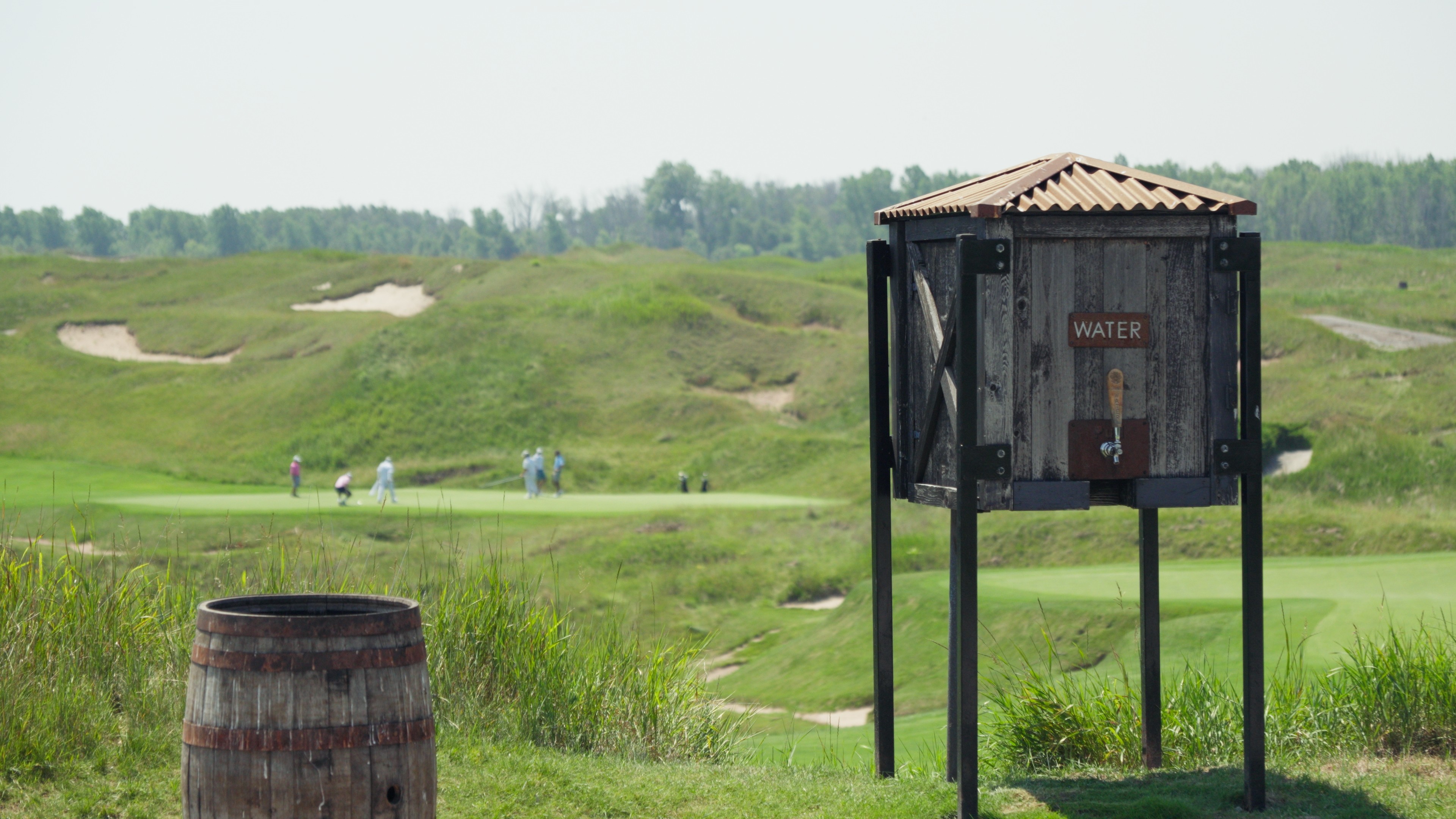 On-course water station