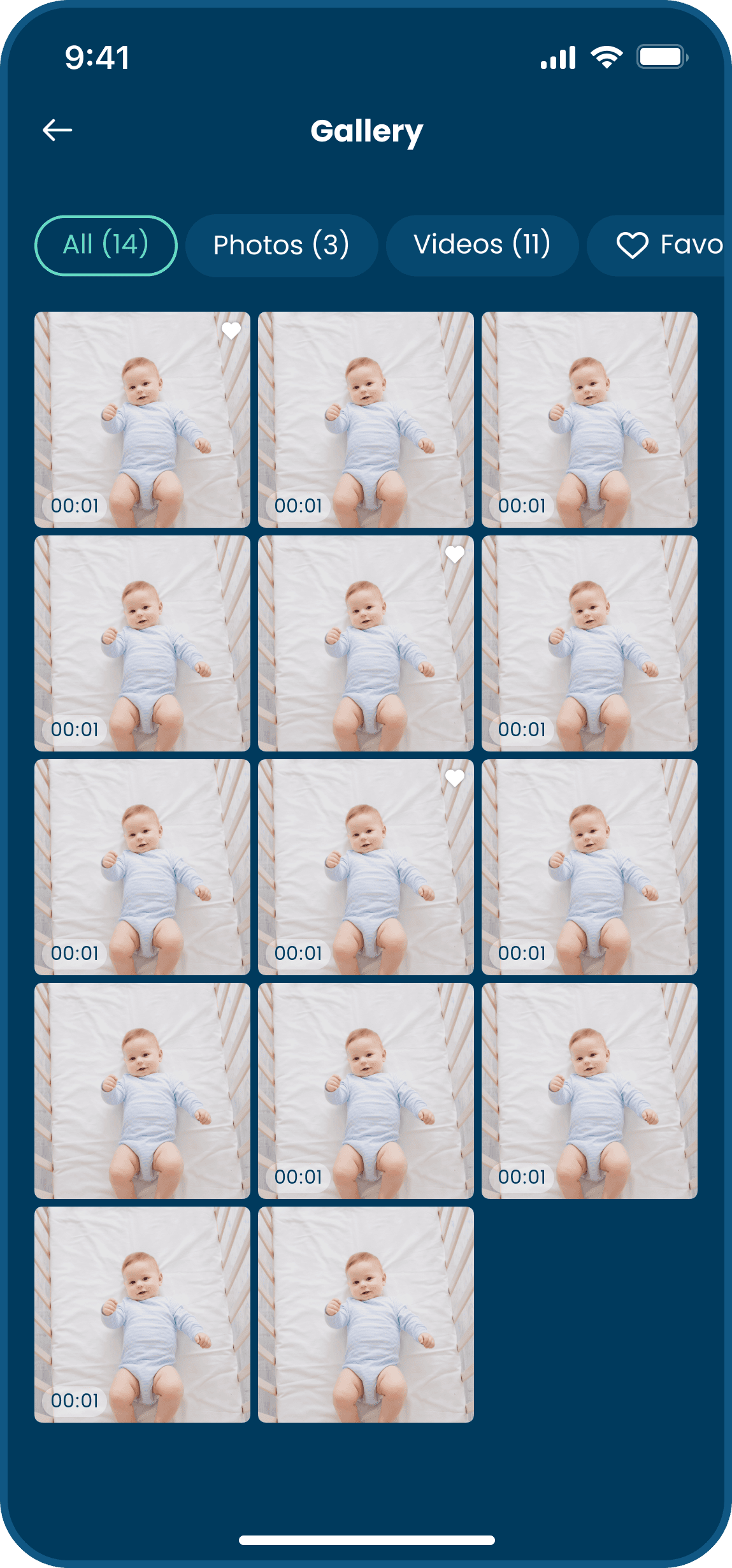 gallery of babysense mobile app