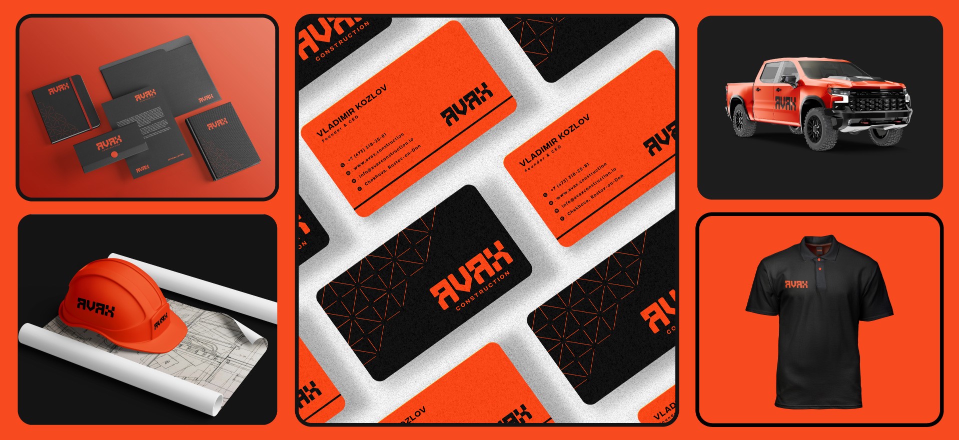 avax construction 8bit creative solutions branding brand identity logo design business card website design development creative agency marketing advertising seo mauritius