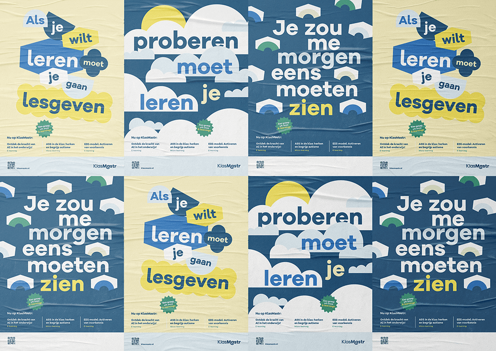 Grafisch ontwerp KlasMastr posters