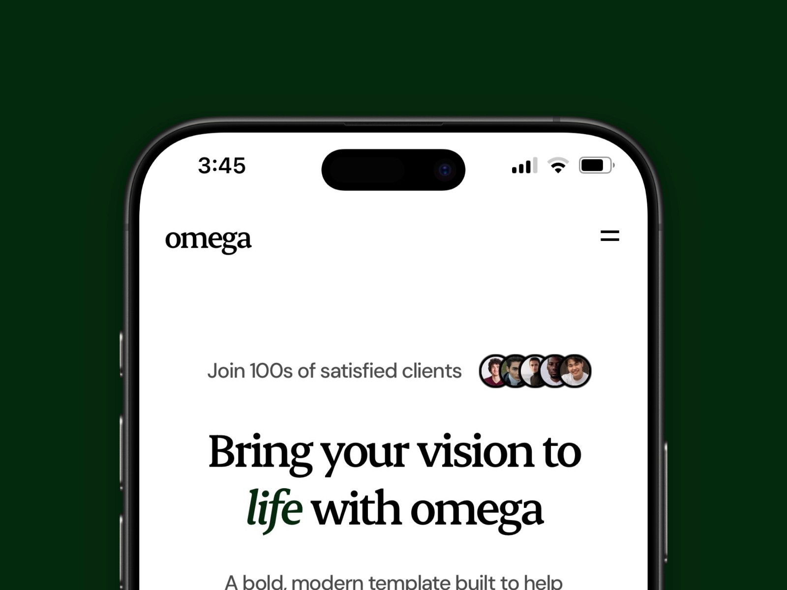 Omega — 极简现代创意机构官网设计灵感