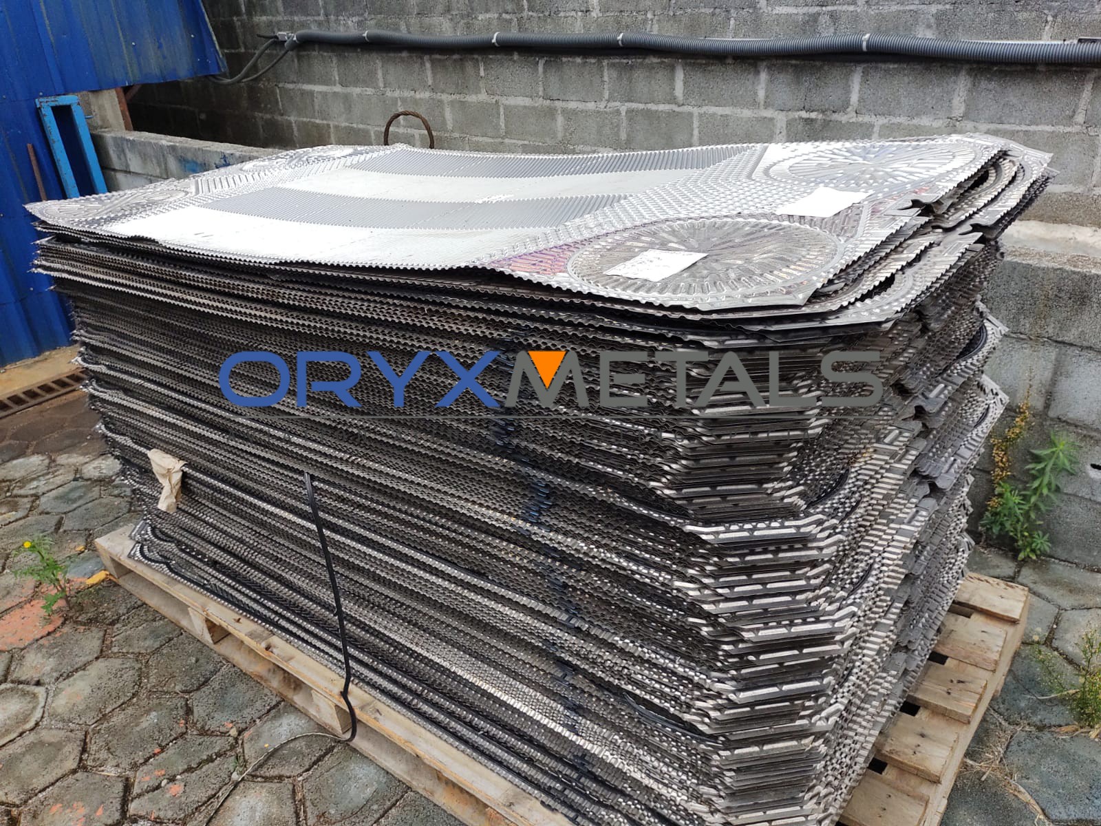 Titanium CP (Grade 1) Used Heat Exchanger Scrap Sheets Recycling - Oryx Metals