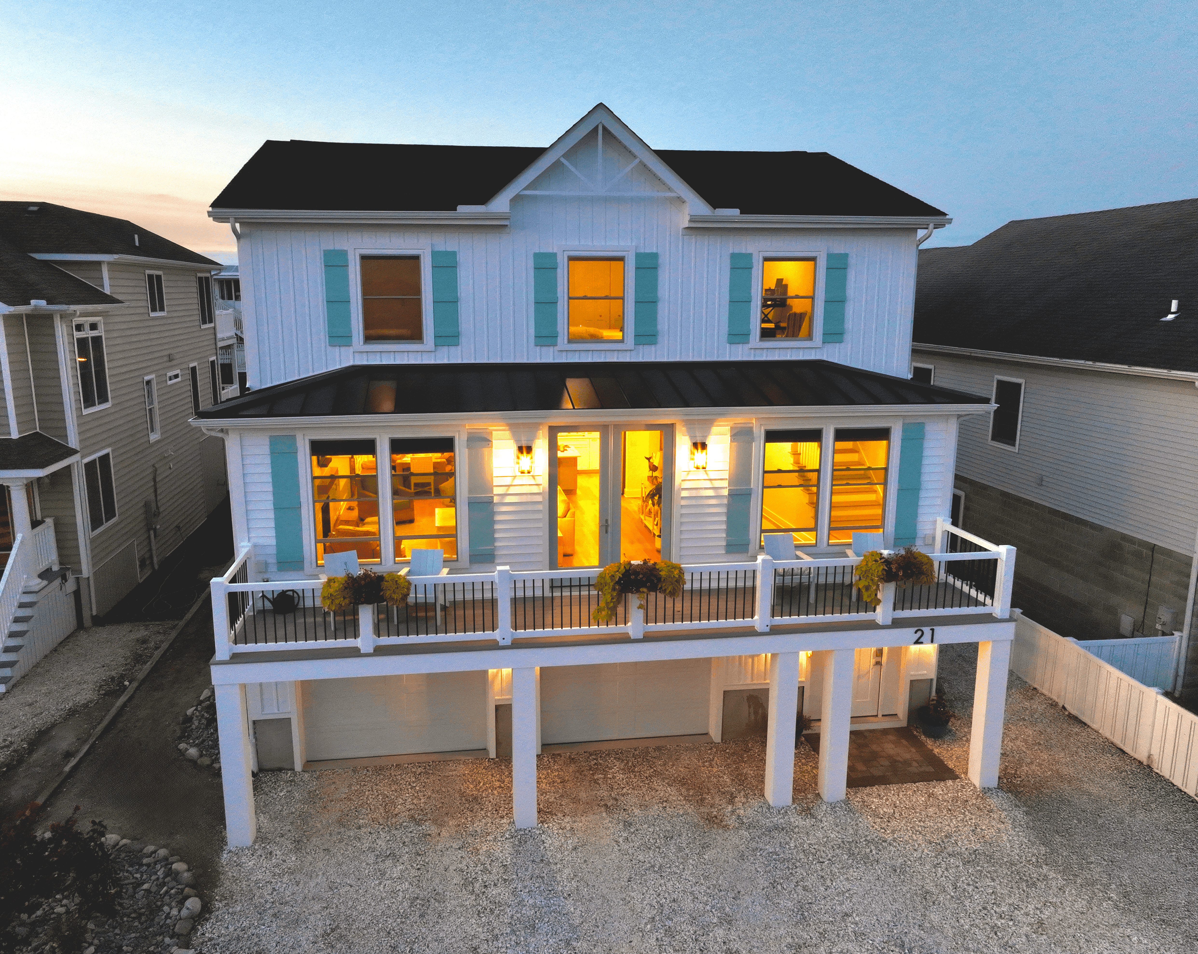Custom Home Build in Fenwick Island, Delaware by the beach and bay.
