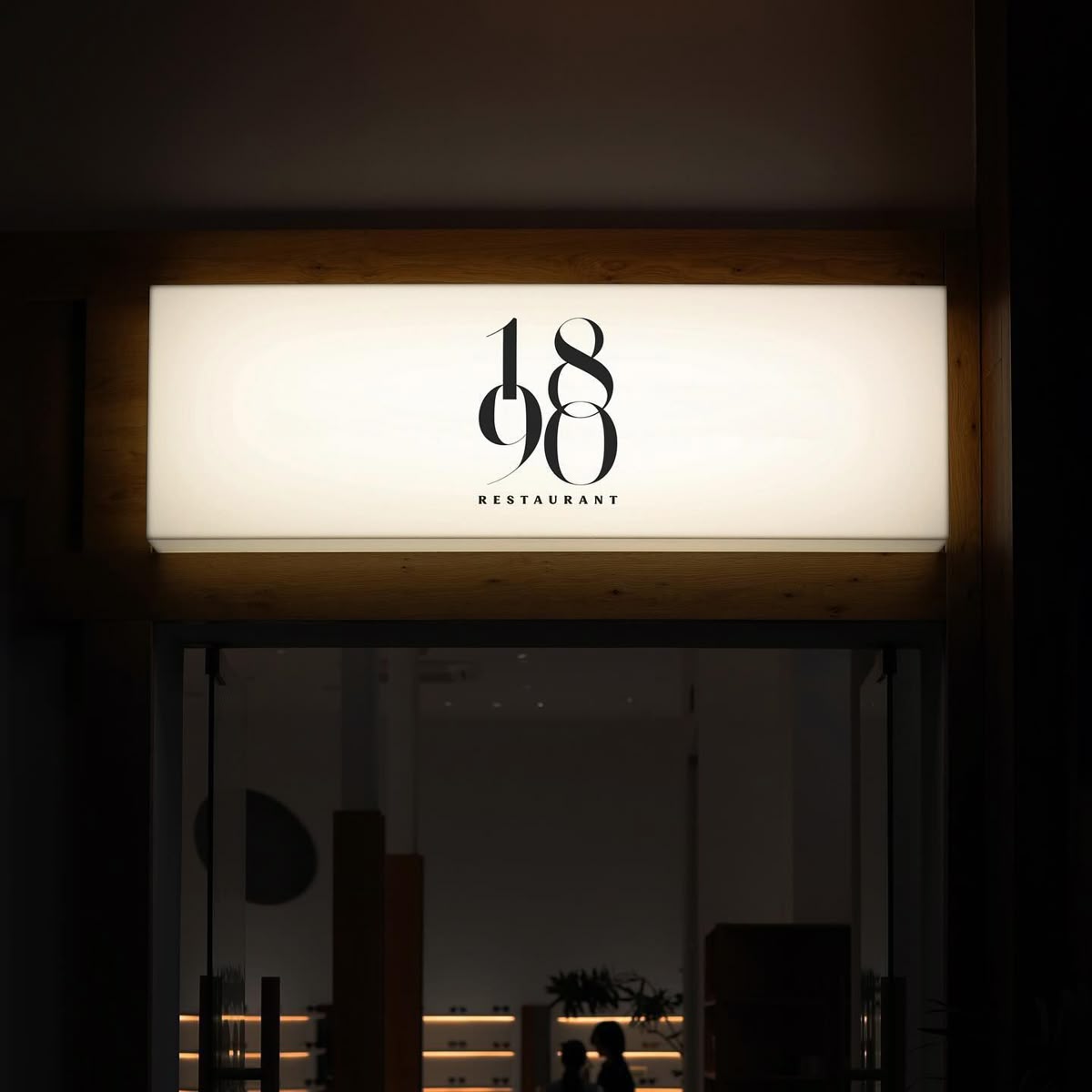 enseigne caisson lumineux pour restaurant