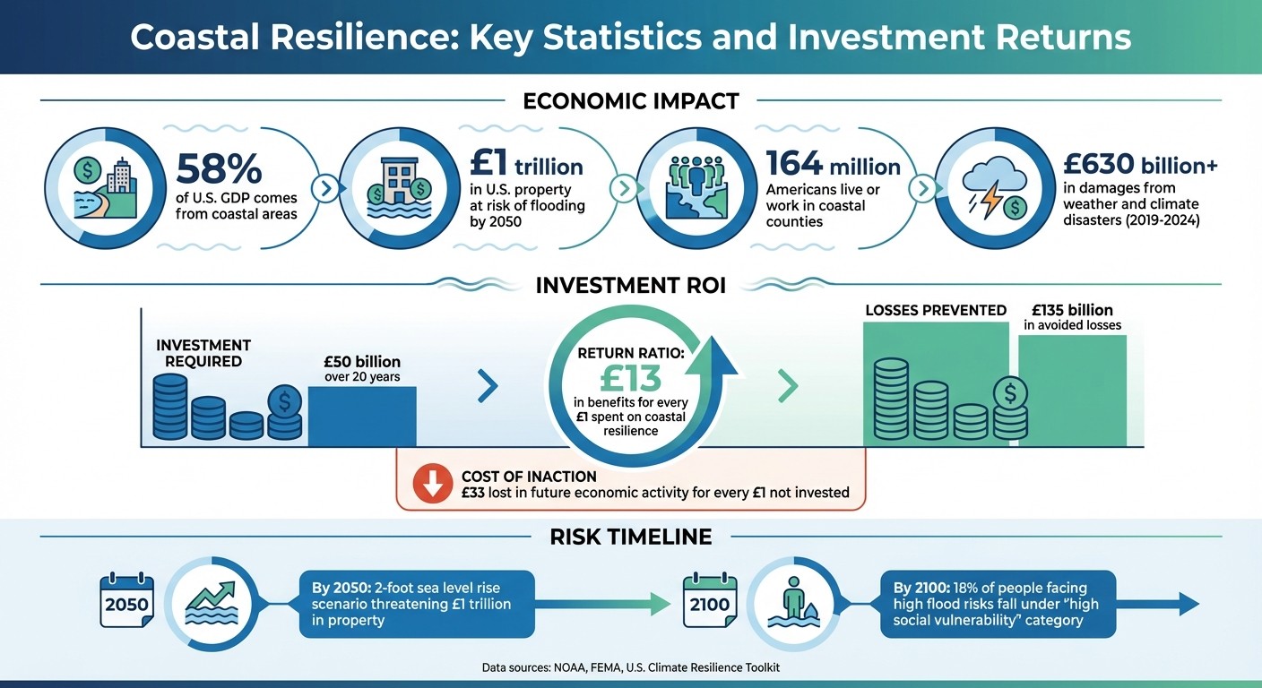 Coastal Flood Risk Statistics and ROI for Corporate Resilience Investments