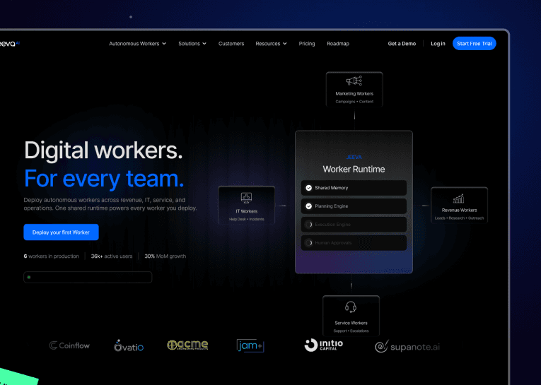 Jeeva AI marketing site