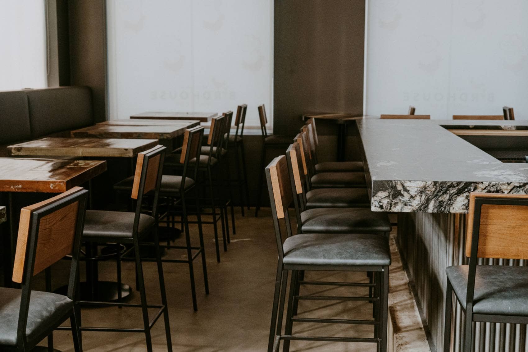 Salle pour événements privés au restaurant Birdhouse