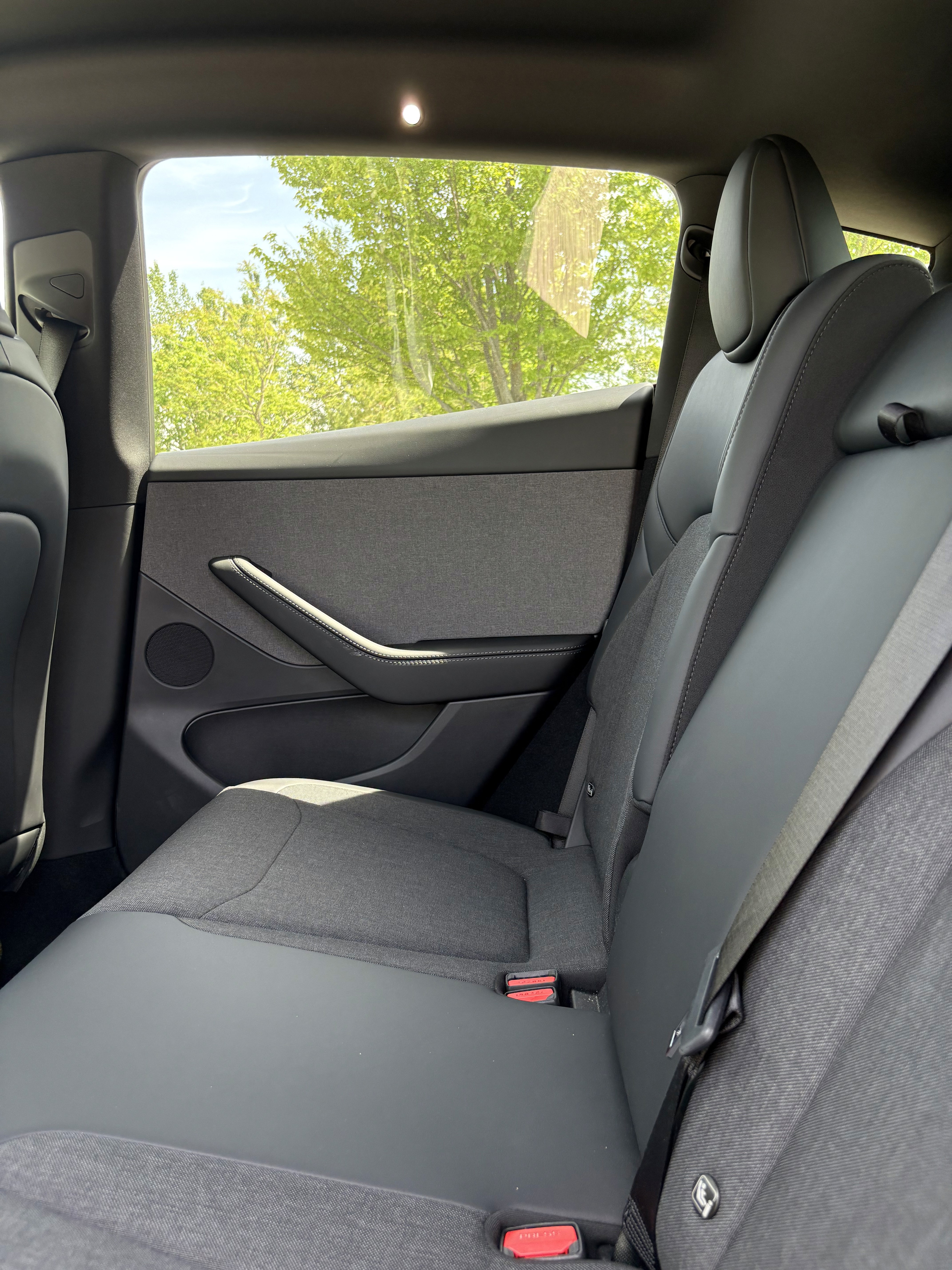 Tesla Entry Level Model Y Rear Seats
