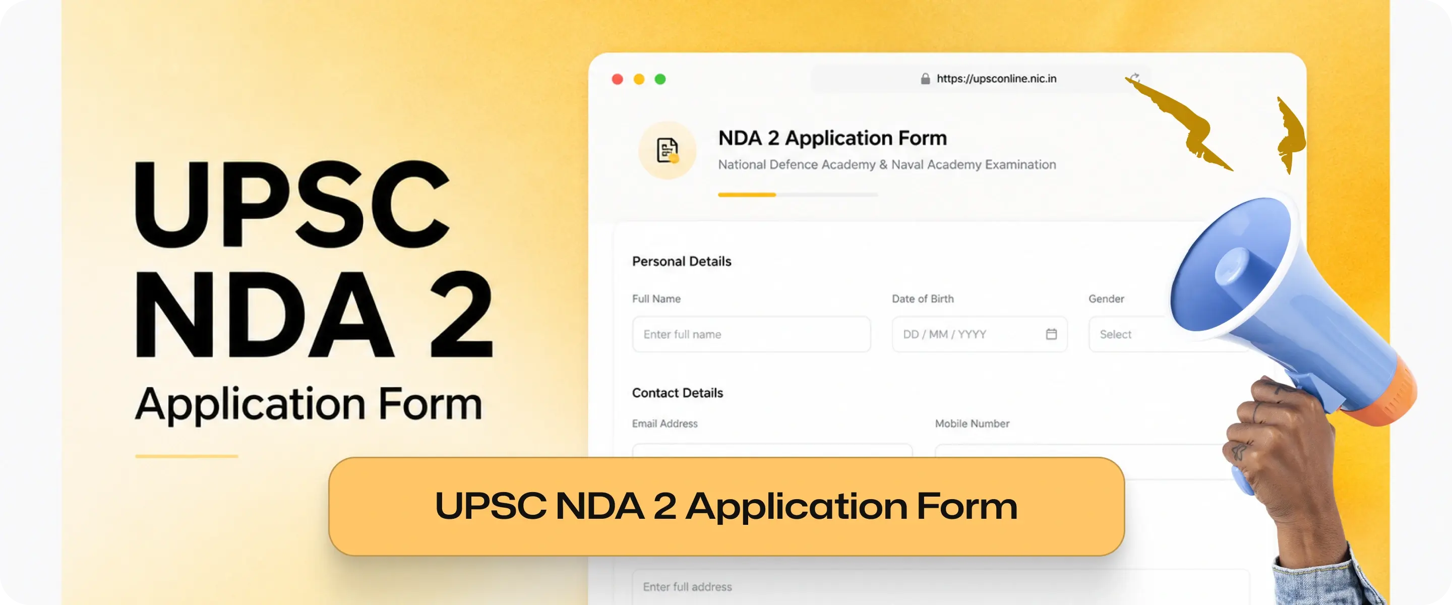 UPSC NDA 2 Application Form