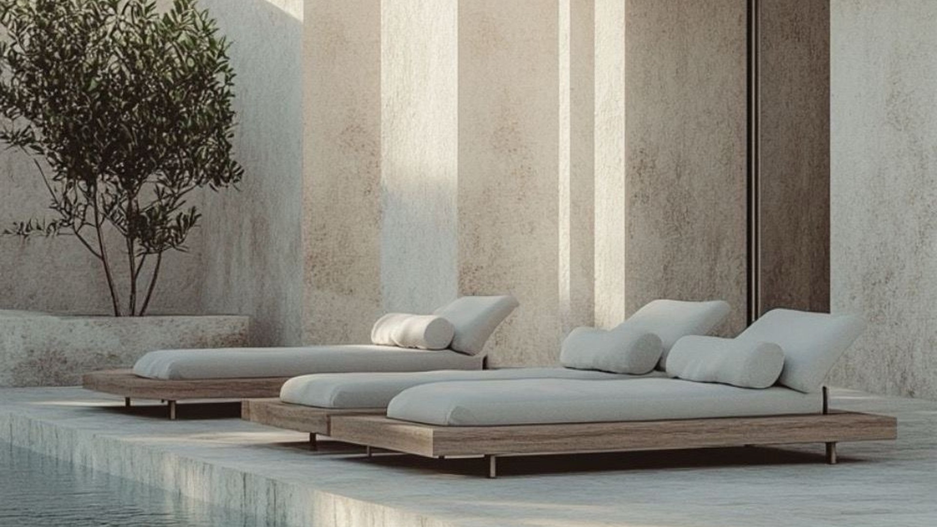 Sun beds & lounge