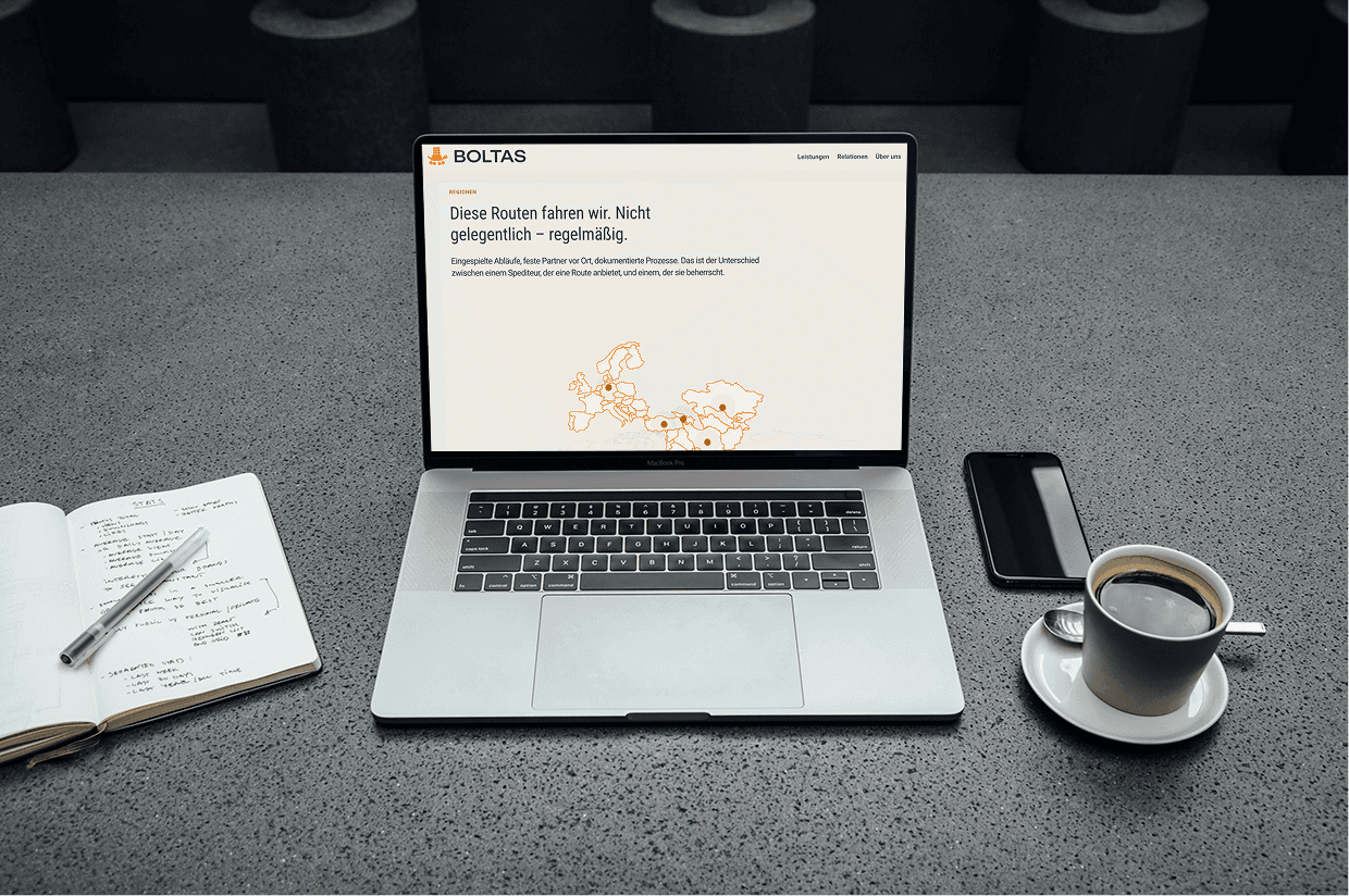 website mockup