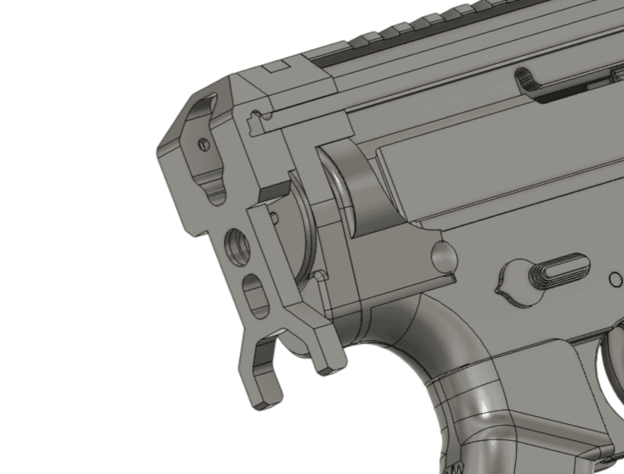1.36 AR Upper Low profile compact brace