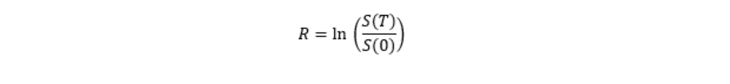 Formule du rendement logarithmétique d'une action