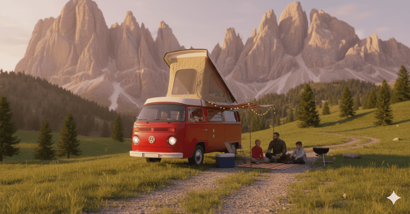 Campervan Camping Dolimites Italy